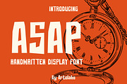 ASAP | Bold Handwritten Display Font, a Sans Serif Font by Artolabs (Thumbnail 1 of 12)