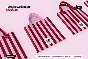 Tote Bag Mockup Set, a Packaging Mockup by Mego-studio