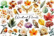 Florals and Woodland Clipart, an Illustration by CreationArt (Thumbnail 1 of 3)