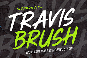 Travis Brush Font