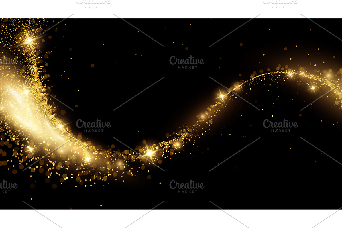 Abstract shiny gold glitter design, a Texture Illustration by Marinstri