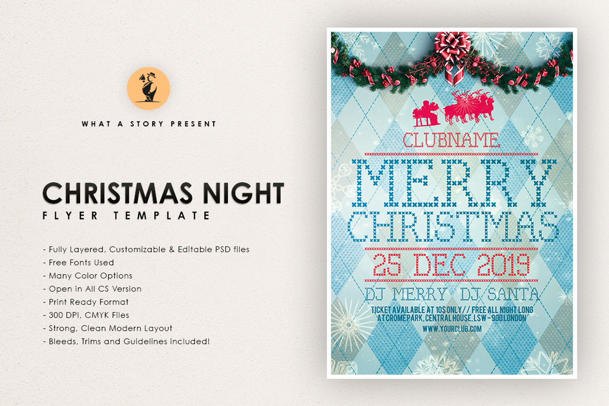 Christmas Night, a Flyer Template by What a Story (Photo 1 of 5)