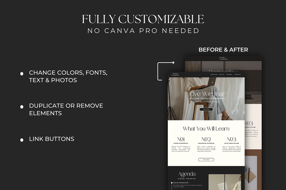 Social Media Manager Canva Website, an App Template by Meraki Templates (Photo 3 of 10)