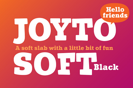 Joyto Soft Black font, a Slab Serif Font by Graphite_Studios