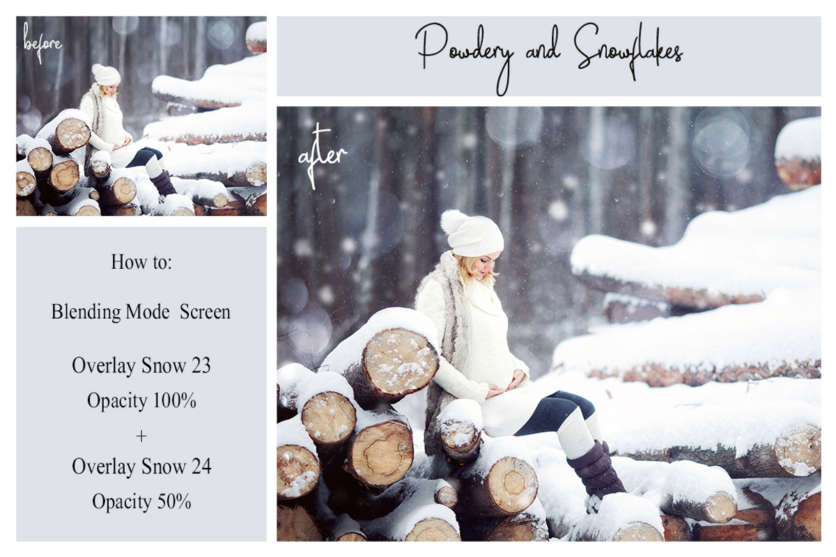 40 Snow Overlays, a Texture Graphic by LovePhotoMoment (Photo 9 of 12)