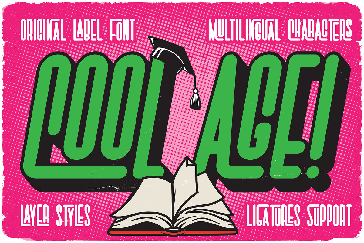 Cool Age Ligature Label Font, a Sans Serif Font by JumboDesign (Photo 1 of 6)