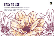 70 Flower Stamps for Procreate, a Brush Add-On by Riveros Illustration (Thumbnail 7 of 13)