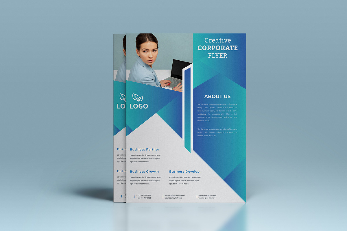 Corporate Flyer Template, a Flyer Template by UI_Expert (Photo 2 of 3)