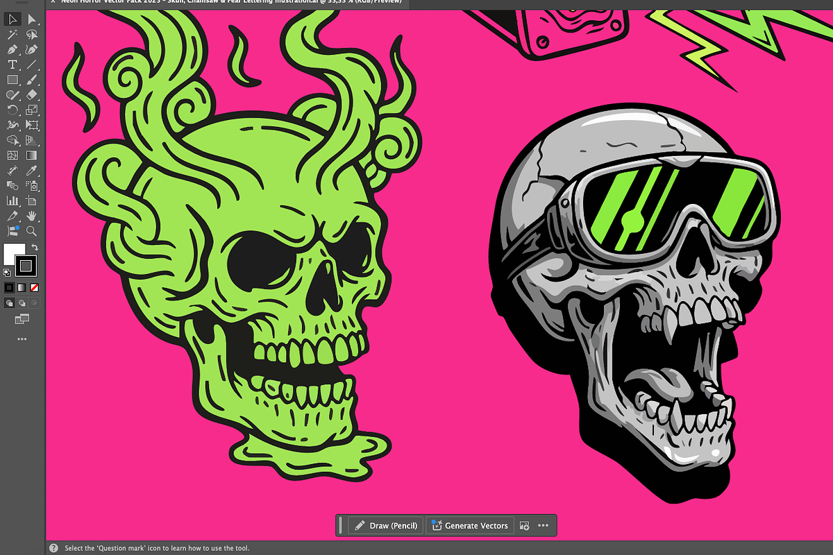 Neon Horror Vector Pack 2025, an Illustration by NH graphic (Photo 3 of 5)