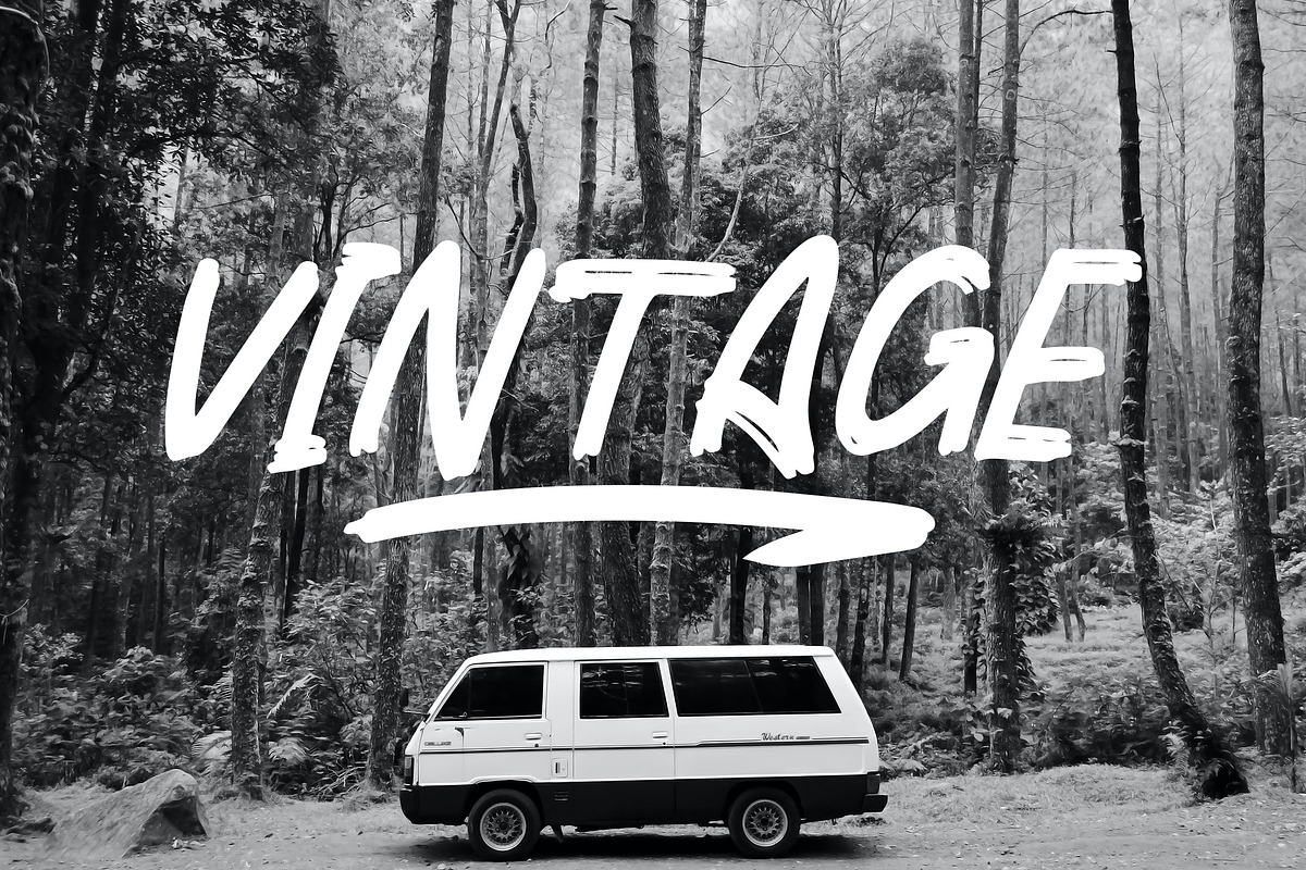 RAGAM GARIS - Brush Font, a Script Font by NTC Graphic (Photo 4 of 9)