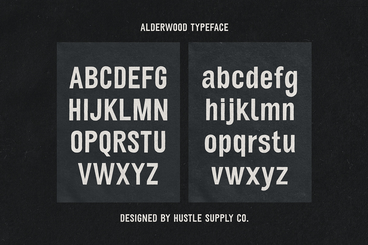 Alderwood, a Sans Serif Font by Hustle Supply Co. (Photo 3 of 8)