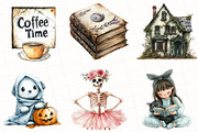 Pastel Halloween Sublimation Clipart, an Illustration by OK Design (Thumbnail 2 of 5)