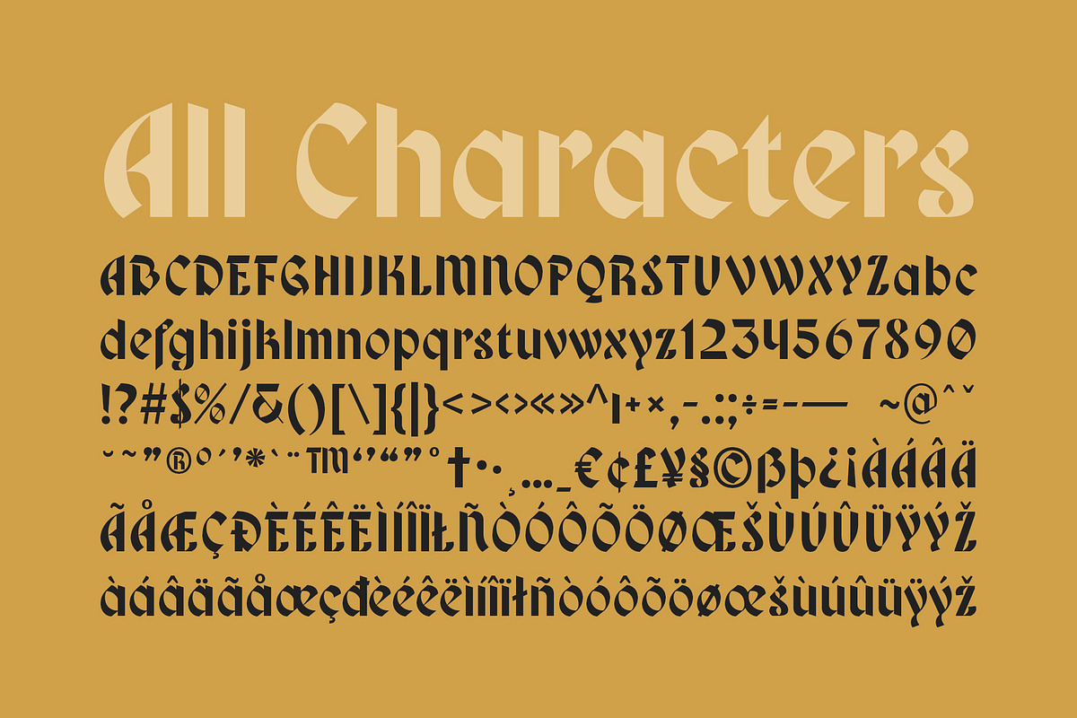 CS Marcus – Blackletter Font, a Blackletter Font by Craft Supply Co. (Photo 8 of 8)