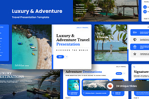 Luxury & Adventure Travel PowerPoint, a Presentation Template by twinstd