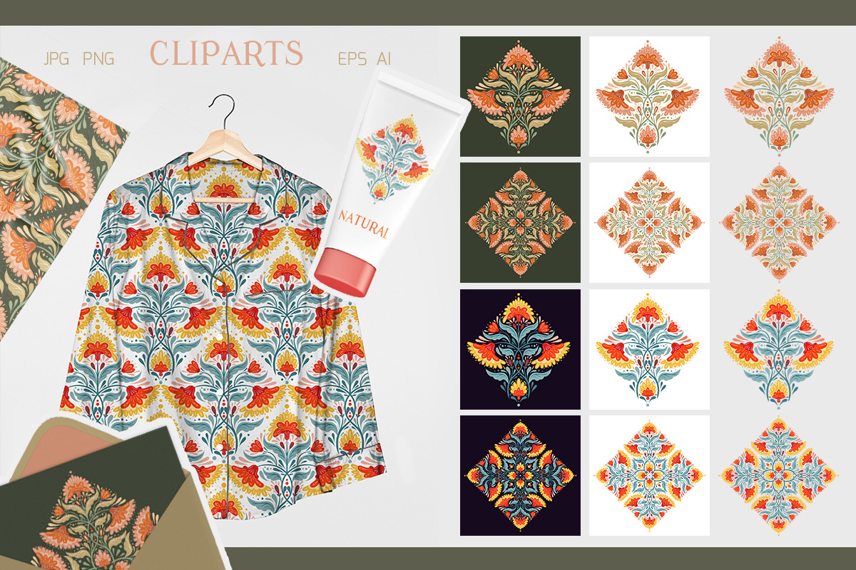 Decorative floral ornament set, a Graphic by Veleri (Photo 6 of 8)