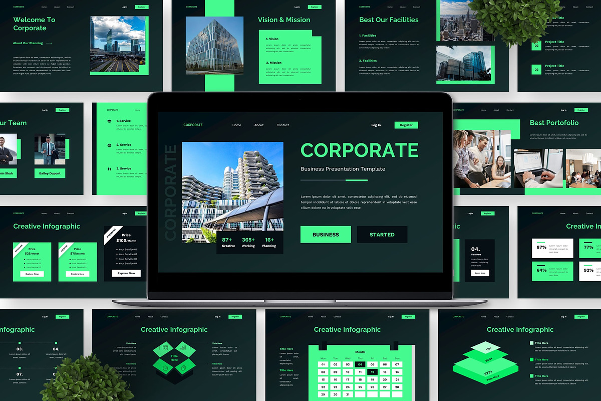 Corporate - Business Google Slide, a Presentation Template by Deepslide Studio (Photo 4 of 6)