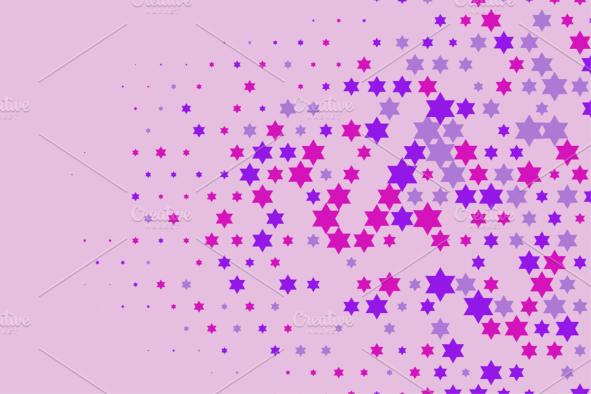 Colorful Stars Pattern Background, a Pattern Graphic by shahsoft