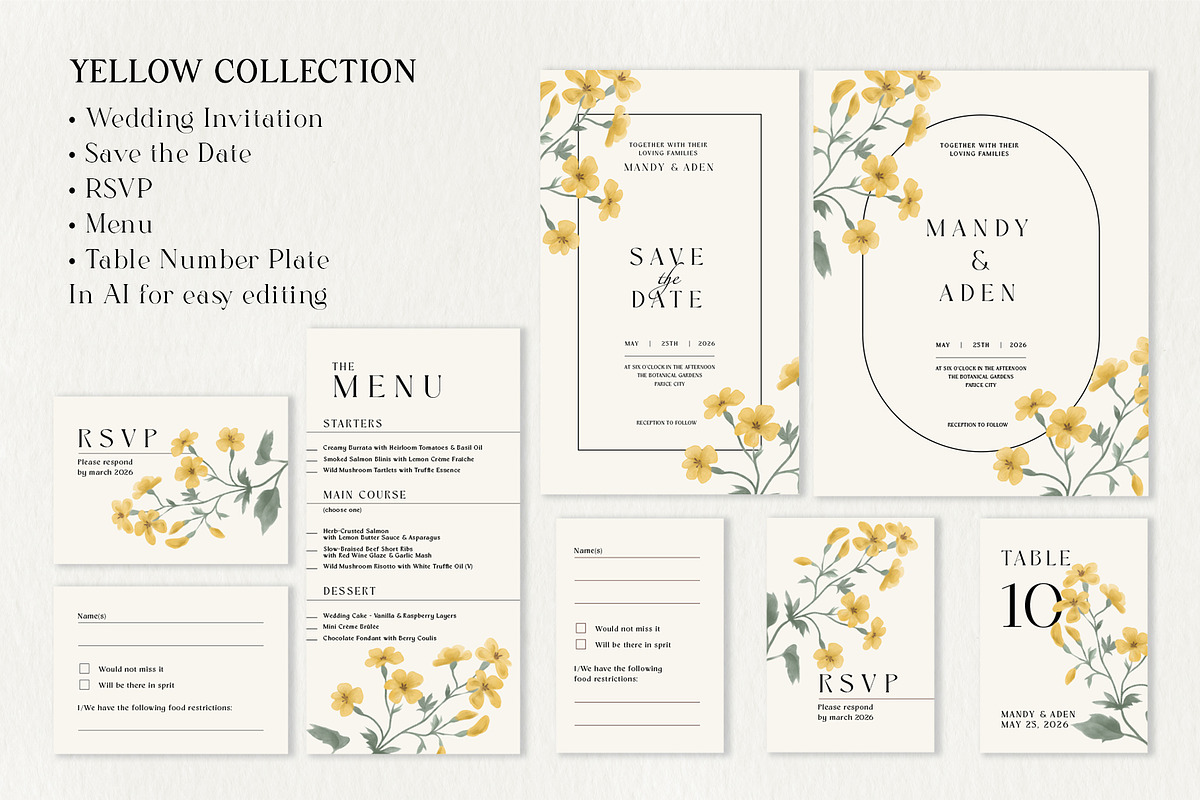 Floral Tales Wedding cards & clipart, an Invitation Template by Garden in frame (Photo 4 of 10)
