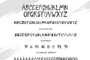 RUSHLING textured font +Vector bonus, a Script Font by ArtemKovalenco (Thumbnail 5 of 6)