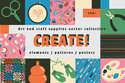 Art & Craft Bundle elements patterns, an Object Graphic by Lena Nikolaeva (Thumbnail 1 of 17)