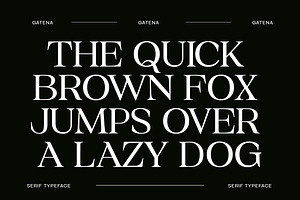 Gatena Serif Modern