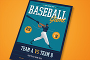 Baseball Game Flyer, a Flyer Template by megarez (Thumbnail 3 of 3)