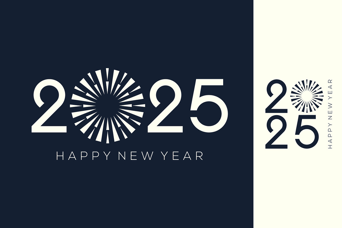 2025 Happy New Year design vector., a Branding & Logo Template by BARONSTD (Photo 2 of 3)