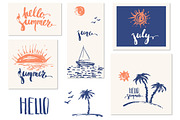 Beach scenes set, a Seasonal Illustration by katya.bogina (Thumbnail 2 of 6)