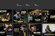 Gym and fitness social media poster, a Social Media Template by Warm Snow (Thumbnail 4 of 5)