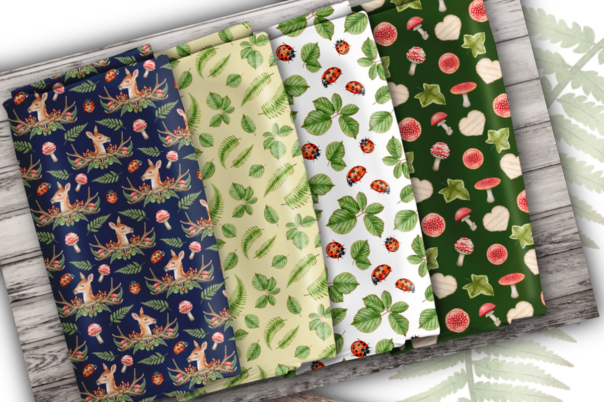 Forest Wonders Watercolor clipart, an Illustration by Happy Sloth Graphics (Photo 13 of 16)