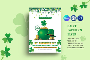 St. Patrick’s Day Party Flyer, a Flyer Template by Template Shop