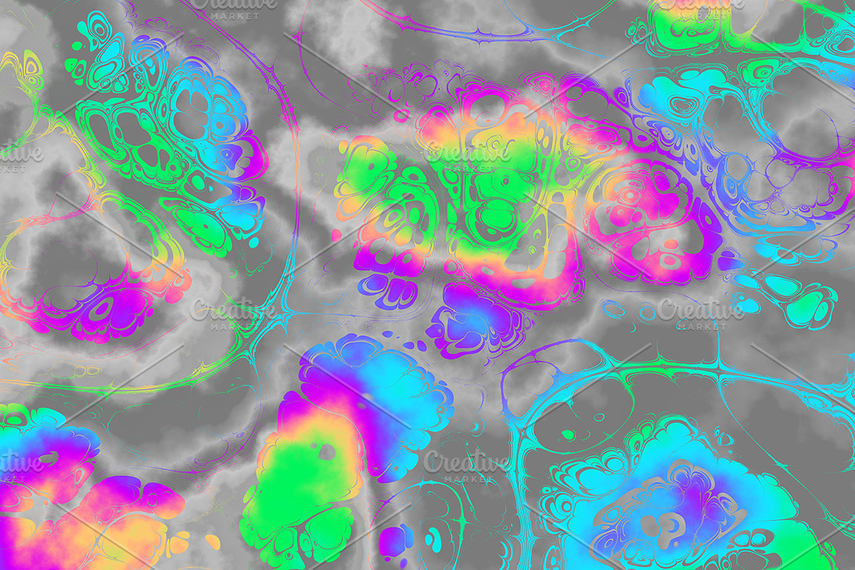 Acid psychedelic textures 50 Pack, a Texture Graphic by tkdesign (Photo 7 of 50)