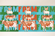 Farm Animals Watercolor Bundle, an Animal Illustration by Olexandra Mur (Thumbnail 4 of 5)
