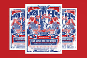 4th of July Celebration Flyer, a Flyer Template by Muhamad Iqbal hidayat (Thumbnail 1 of 4)