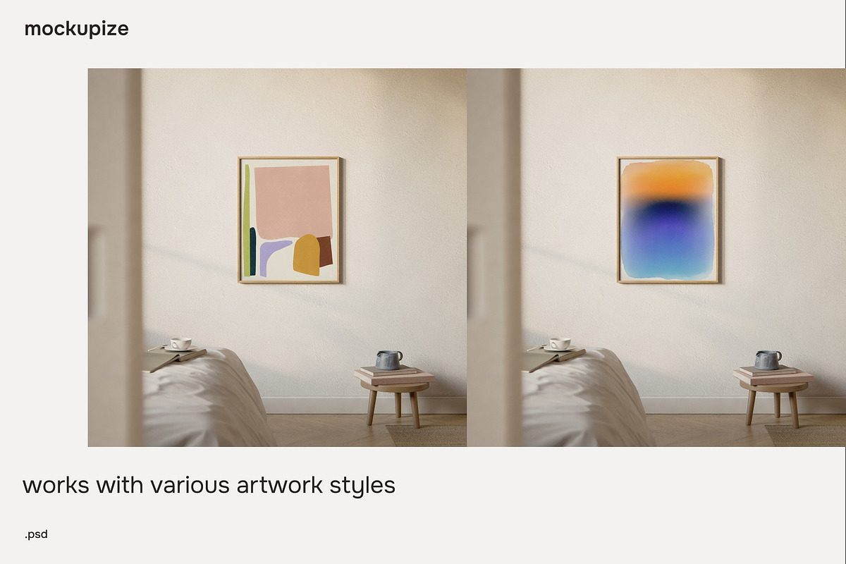 4x5 Bedroom Frame Mockup Artful, a Household Mockup by mockupize (Photo 5 of 7)