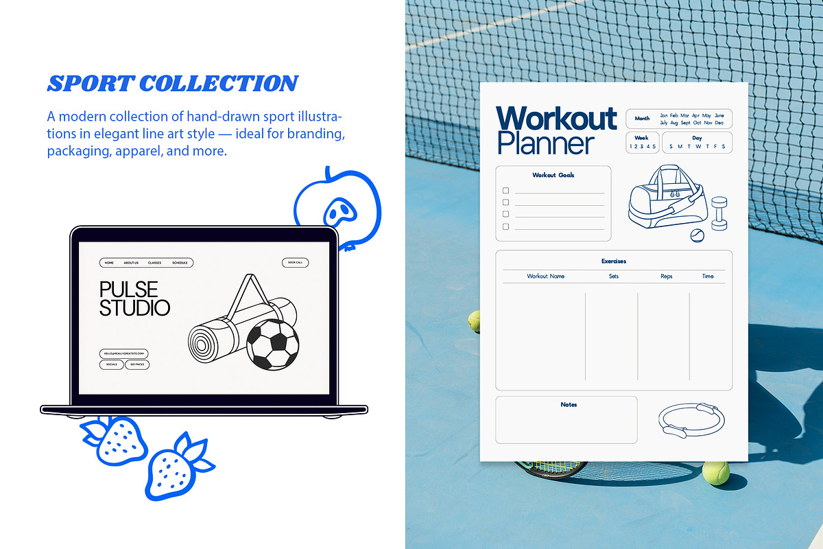 Sport Club, a Sport Illustration by Sweet Corner (Photo 2 of 7)