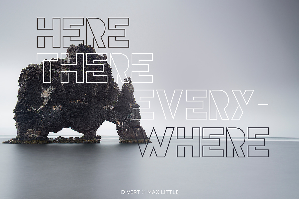 Divert, a Sans Serif Font by Little Fonts (Photo 3 of 11)