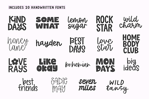 Crafty Font Bundle Volume 3