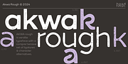 Akwa Rough, a Sans Serif Font by HeadFirst (Thumbnail 1 of 17)