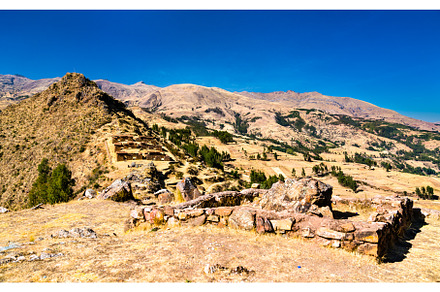Machu Pitumarca ancient Inca town in, an Architecture Photo by Leonid Andronov