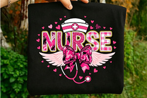 Nurse Valentine Png, an Illustration by Libby Wishes