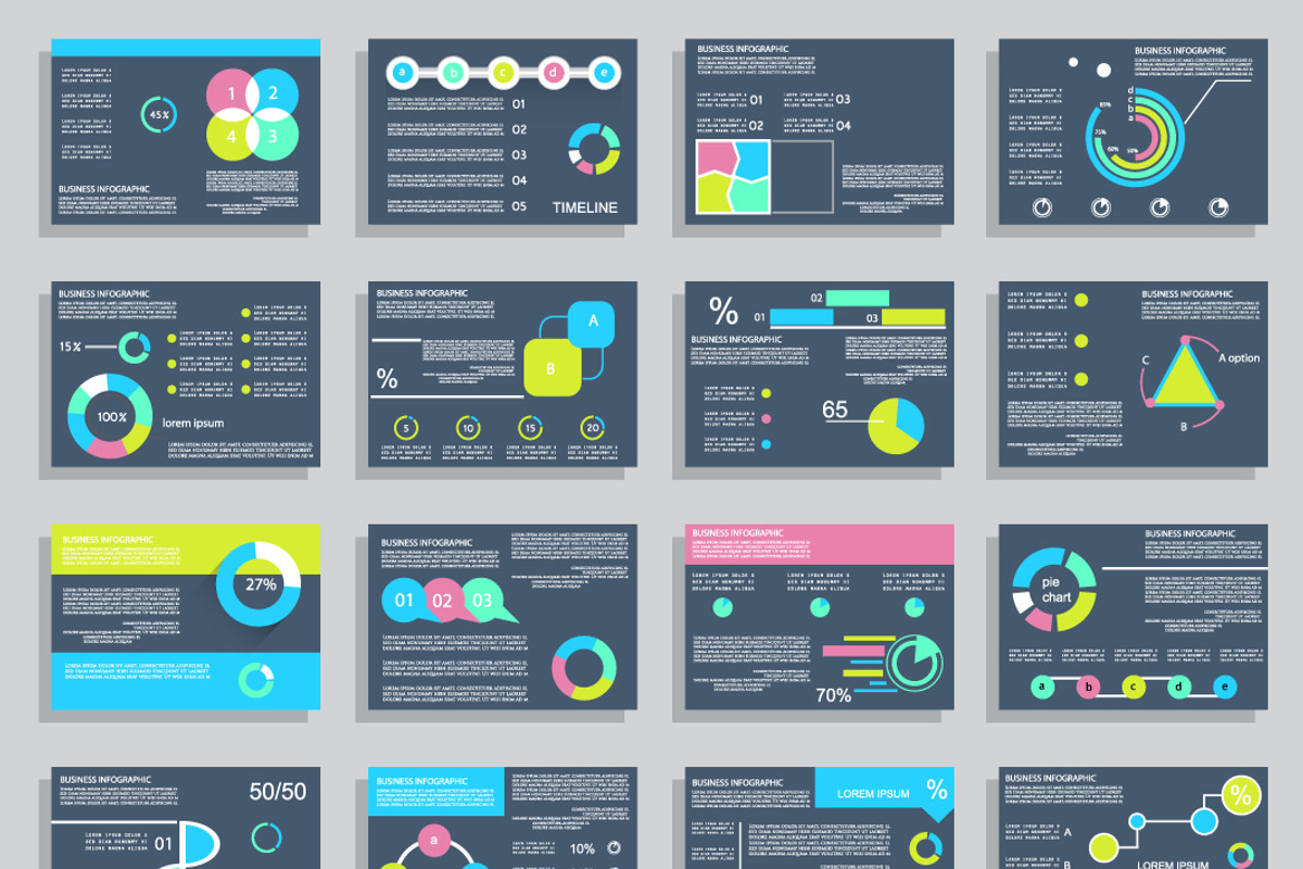 Infographic brochure elements, a Work Illustration by Mechik (Photo 2 of 7)