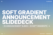 Soft Announcement Slides + Gradients, a Presentation Template by JD Designs (Thumbnail 2 of 7)