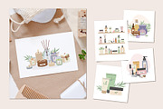 Aroma and beauty vector clipart, a Healthcare Illustration by Nadezhda Mikhailova (Thumbnail 8 of 9)