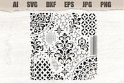 Stencil Ornamental Damask Motif, an Object Illustration by MARYCRAFTIRIA (Thumbnail 1 of 3)