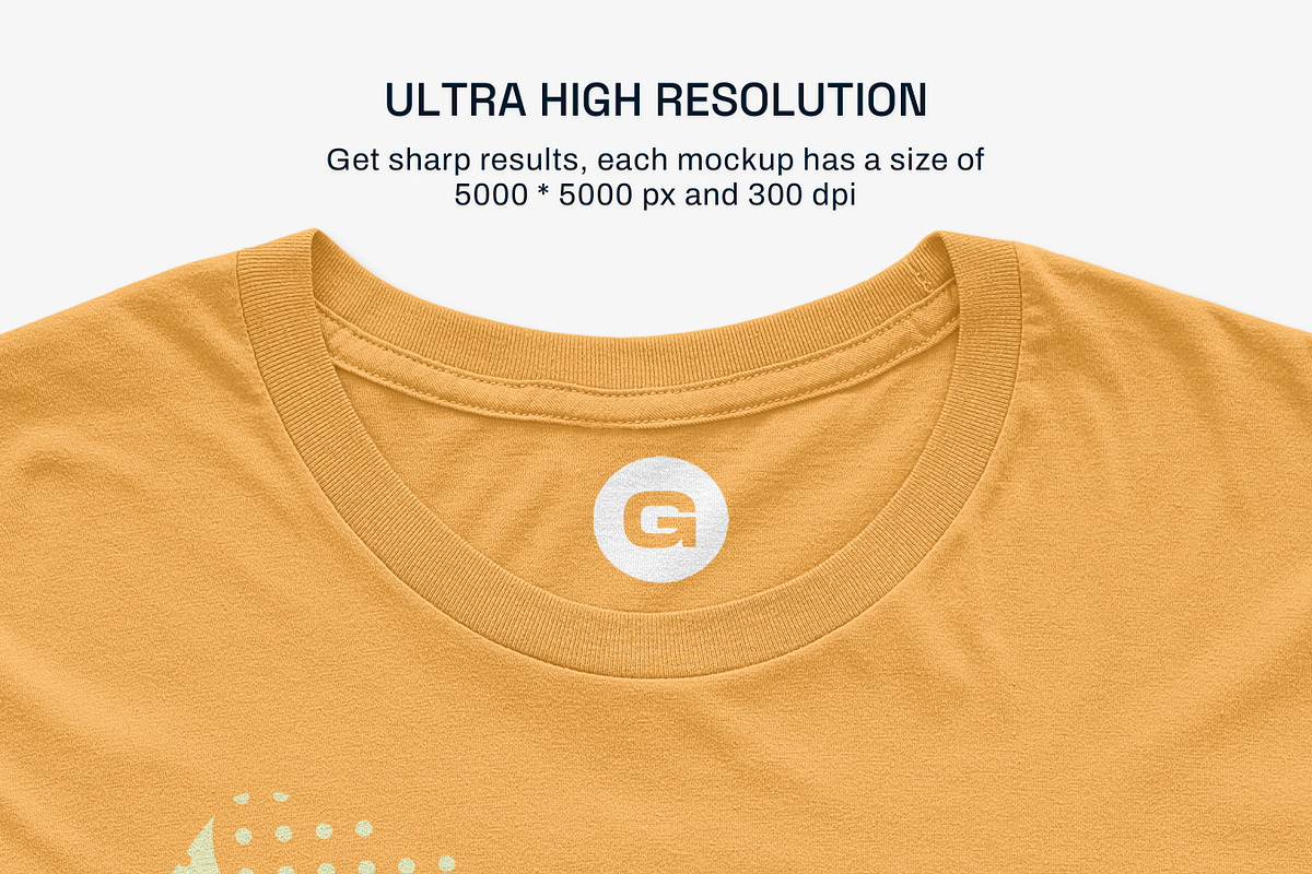 Bella 3650 Short Sleeve Tee Mockups, a Shirt Mockup by GraphicHero (Photo 8 of 9)