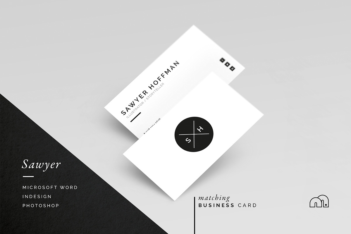 Resume/CV - Sawyer, a Resume Template by bilmaw creative (Photo 3 of 3)