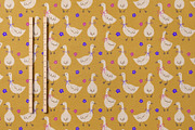 Cute Geese - Seamless Pattern, a Pattern Graphic by Alona Savchuk (Thumbnail 10 of 11)