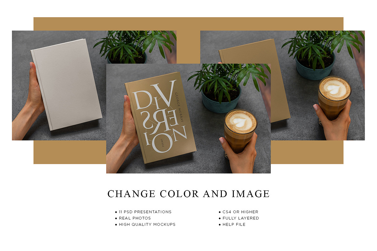 Book Hardcover Lifestyle Mock-Up, a Print Template by Dikarte.Store (Photo 11 of 13)