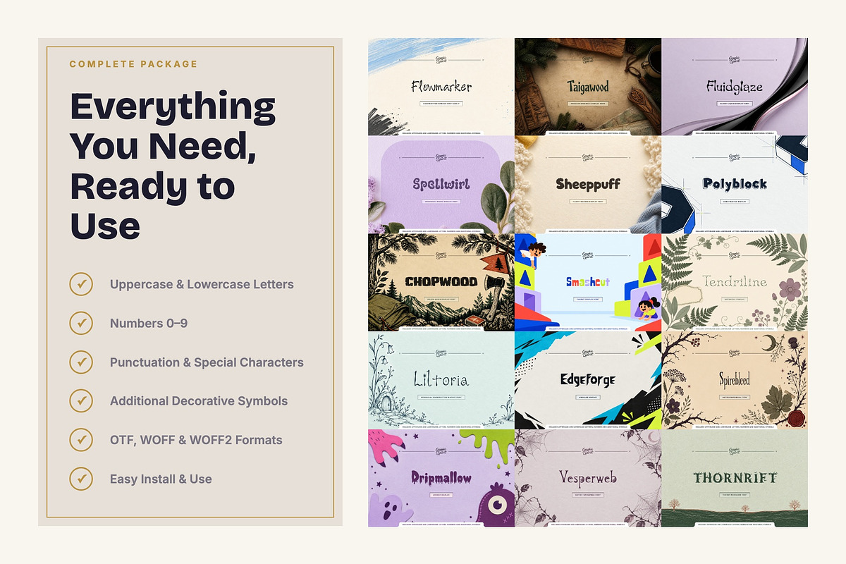 Fonts Bundle III for Creative Design, a Handwritten Font by Graphic Spirit (Photo 7 of 8)